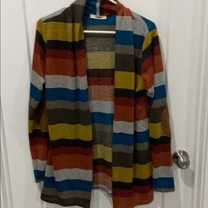 Multicoloured open cardigan